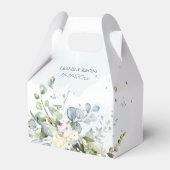 Elegante Watercolor Dusty Blue Gum Eucalyptus Geschenkschachtel (Vorderseite)