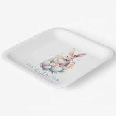 Elegante Watercolor Eggs Floral Ostern BRUNCH Pappteller (Gewinkelt)