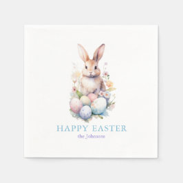 Elegante Watercolor Eggs Floral Ostern BRUNCH Serviette