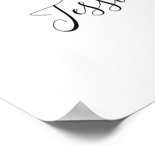 Elegante Watercolor Eucalyptus Wedding Willkommen Poster (Ecke)