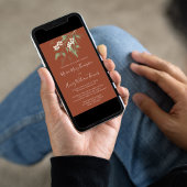 Elegante Watercolor Flora Blume Locarno Einladung