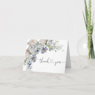 Elegante Watercolor Floral Baby Shower Vielen Dank