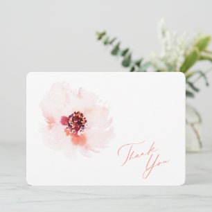 Elegante Watercolor Floral Vielen Dank für Ihre Ho Mitteilungskarte