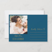 Elegante Watercolor Floral Wedding Dankeschön Kart Dankeskarte (Rückseite)