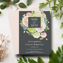 Elegante Watercolor Florals Wedding Save The Date