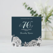 Elegante Watercolor Florentiner Überraschung Gebur Einladung (Stehend Vorderseite)