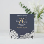 Elegante Watercolor Florentiner Überraschung Gebur Einladung (Stehend Vorderseite)