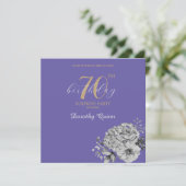 Elegante Watercolor Florentiner Überraschung Gebur Einladung (Stehend Vorderseite)