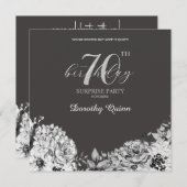 Elegante Watercolor Florentiner Überraschung Gebur Einladung (Vorne/Hinten)