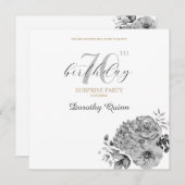 Elegante Watercolor Florentiner Überraschung Gebur Einladung (Vorne/Hinten)