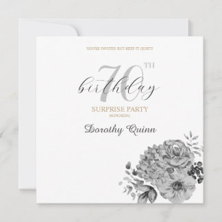 Elegante Watercolor Florentiner Überraschung Gebur Einladung