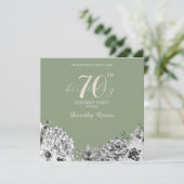 Elegante Watercolor Florentiner Überraschung Gebur Einladung (Stehend Vorderseite)