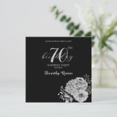 Elegante Watercolor Florentiner Überraschung Gebur Einladung (Stehend Vorderseite)