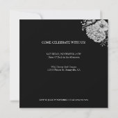 Elegante Watercolor Florentiner Überraschung Gebur Einladung (Rückseite)