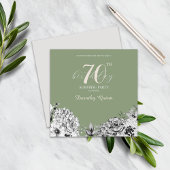 Elegante Watercolor Florentiner Überraschung Gebur Einladung