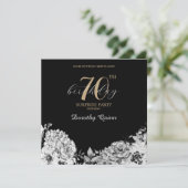 Elegante Watercolor Florentiner Überraschung Gebur Einladung (Stehend Vorderseite)