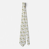 Elegante Watercolor Foliage Neck Tie Krawatte (Vorderseite)