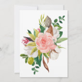 Elegante Watercolor Garden Einladung (Rückseite)