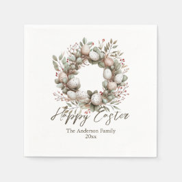 Elegante Watercolor Garland Esterwick Serviette