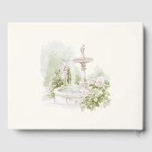 Elegante Watercolor Gästebuch (Rückseite)