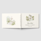 Elegante Watercolor Gästebuch (Voll)
