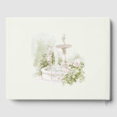 Elegante Watercolor Gästebuch (Rückseite)