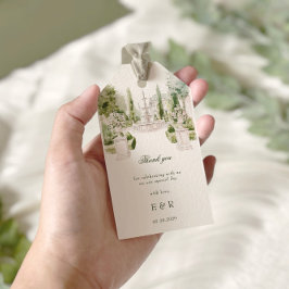 Elegante Watercolor Geschenkanhänger