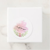 Elegante Watercolor-Geschenkmarke - "Ein Geschenk  Geschenkanhänger (Beispiel)