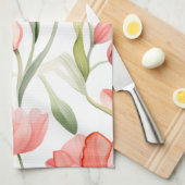 Elegante Watercolor Geschirrtuch (Viertel Falte)