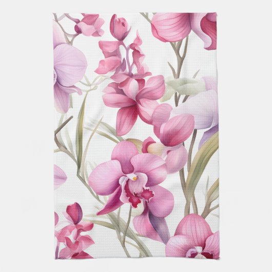 Elegante Watercolor Geschirrtuch (Vertikal)