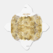 Elegante Watercolor Gold Gastgeschenk Hochzeit Box Geschenkschachtel (Ungefaltet)