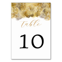 Elegante Watercolor Gold Wedding