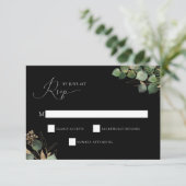Elegante Watercolor Greenery UAWG Enclosure Card Einladung (Stehend Vorderseite)