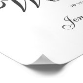 Elegante Watercolor Grüne Begrüßungspalette Poster (Ecke)