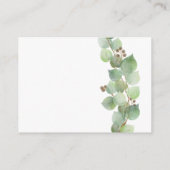 Elegante Watercolor Grüne Karte (Rückseite)