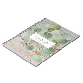 Elegante Watercolor Grüne Weinroute Mendrisiotto Notizblock (Linke Seite)