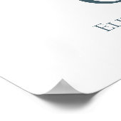 Elegante Watercolor Grüne Weinroute Mendrisiotto Poster (Ecke)