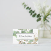 Elegante Watercolor Grüne Weinroute Mendrisiotto Visitenkarte (Stehend Vorderseite)