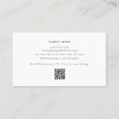 Elegante Watercolor Grüne Weinroute Mendrisiotto Visitenkarte (Rückseite)