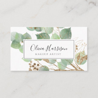 Elegante Watercolor Grüne Weinroute Mendrisiotto Visitenkarte