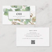 Elegante Watercolor Grüne Weinroute Mendrisiotto Visitenkarte (Vorne/Hinten)