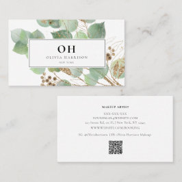 Elegante Watercolor Grüne Weinroute Mendrisiotto Visitenkarte