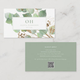 Elegante Watercolor Grüne Weinroute Mendrisiotto Visitenkarte