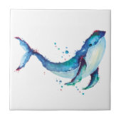 Elegante Watercolor Keramik Tile Fliese (Vorderseite)