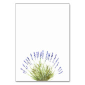Elegante Watercolor Lavendel florale Kräuter Weddi Tischnummer (Rückseite)