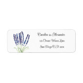 Elegante Watercolor Lavendel Herbs Floral Wedding  (Vorne)
