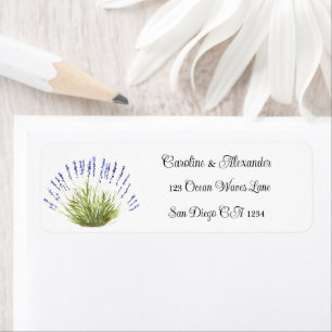 Elegante Watercolor Lavendel Herbs Floral Wedding 