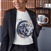 Elegante Watercolor Leo Zodiac Custom T-Shirt