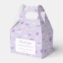 Elegante Watercolor Lilac Pressed Blume Hochzeit