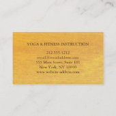 Elegante Watercolor Lotus Blume Meditation Visitenkarte (Rückseite)